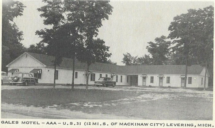 Levering Motel (Gales Motel) - Old Postcard Shots (newer photo)